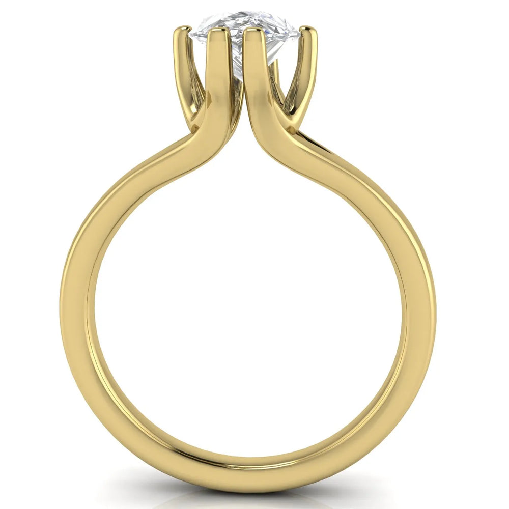 Contemporary Solitaire Engagement Ring