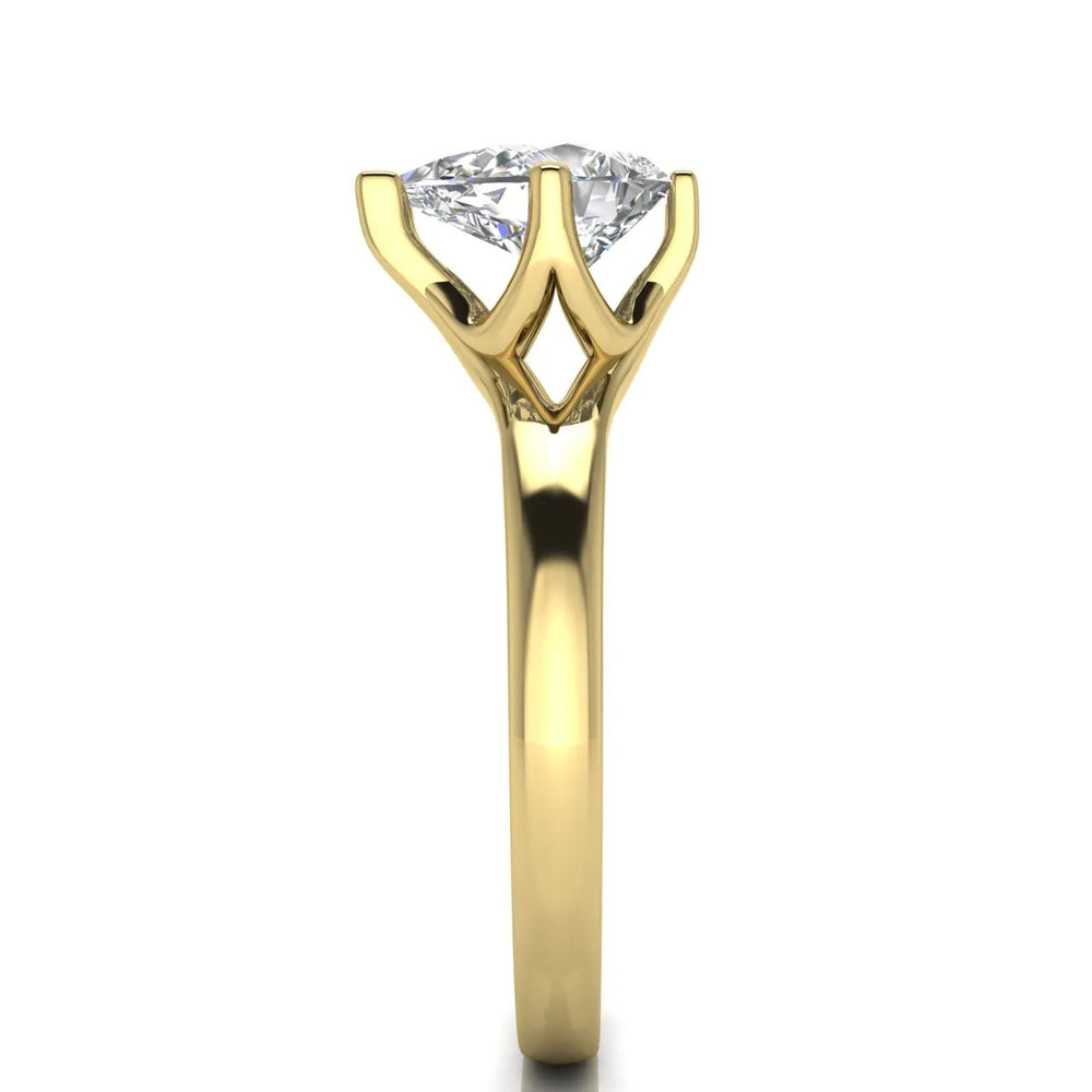 Contemporary Solitaire Engagement Ring