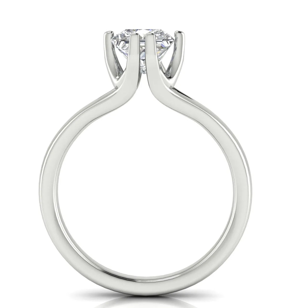 Contemporary Solitaire Engagement Ring