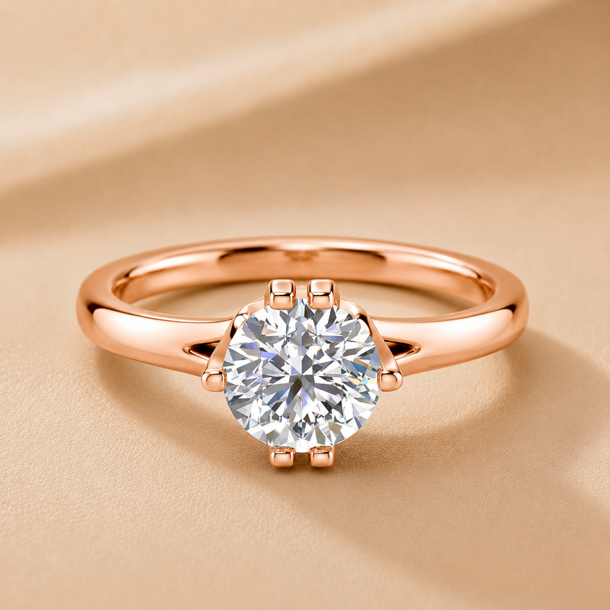Contemporary Solitaire Engagement Ring