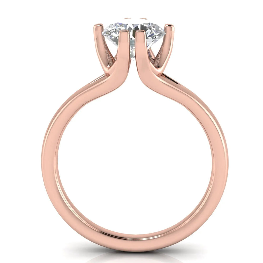 Contemporary Solitaire Engagement Ring