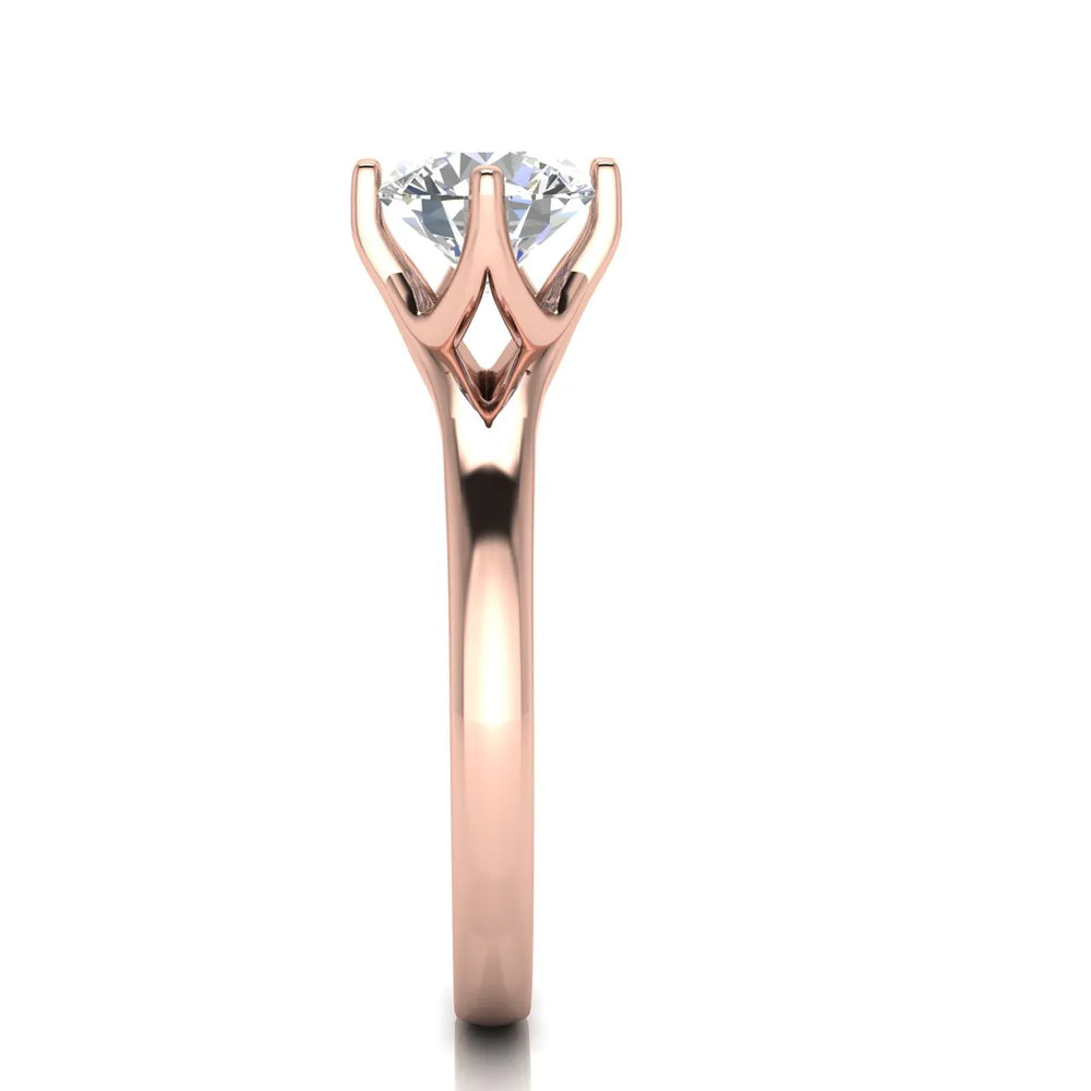Contemporary Solitaire Engagement Ring