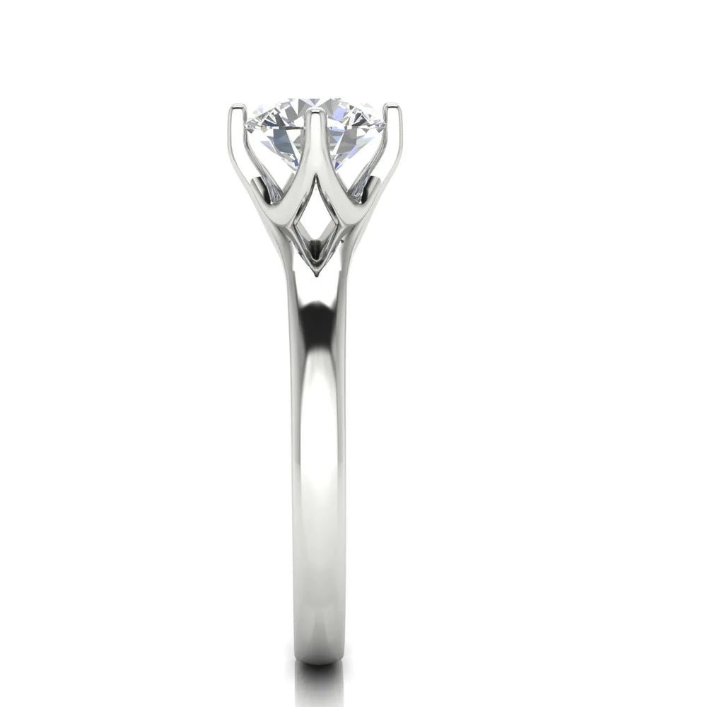 Contemporary Solitaire Engagement Ring