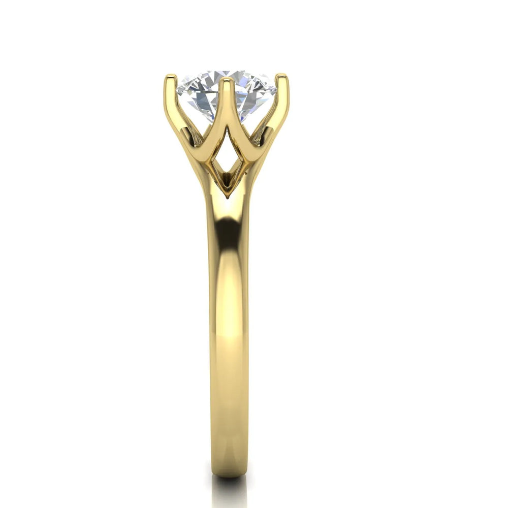 Contemporary Solitaire Engagement Ring