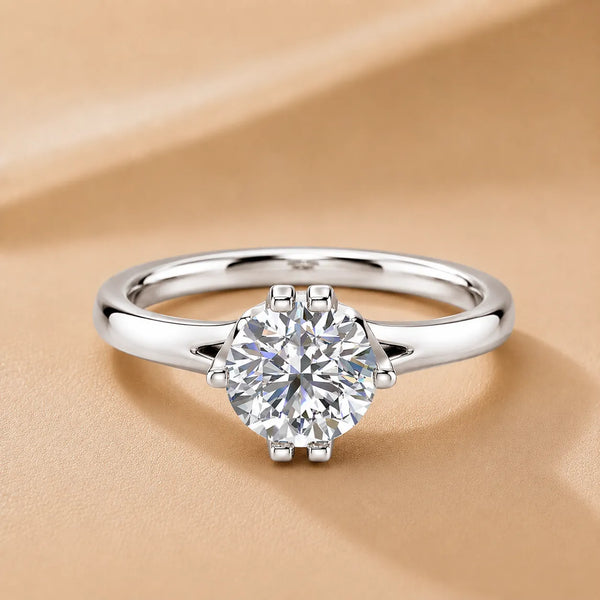 Contemporary Solitaire Engagement Ring