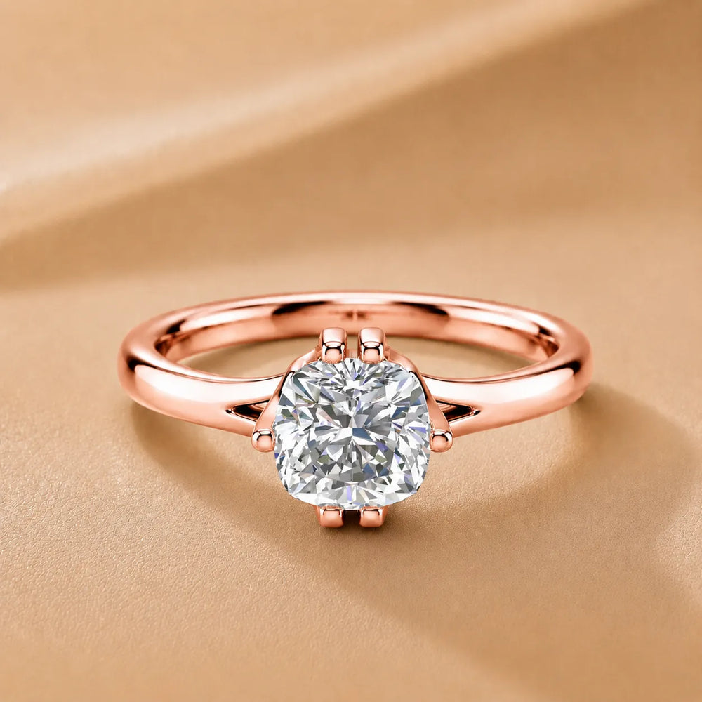Contemporary Solitaire Engagement Ring