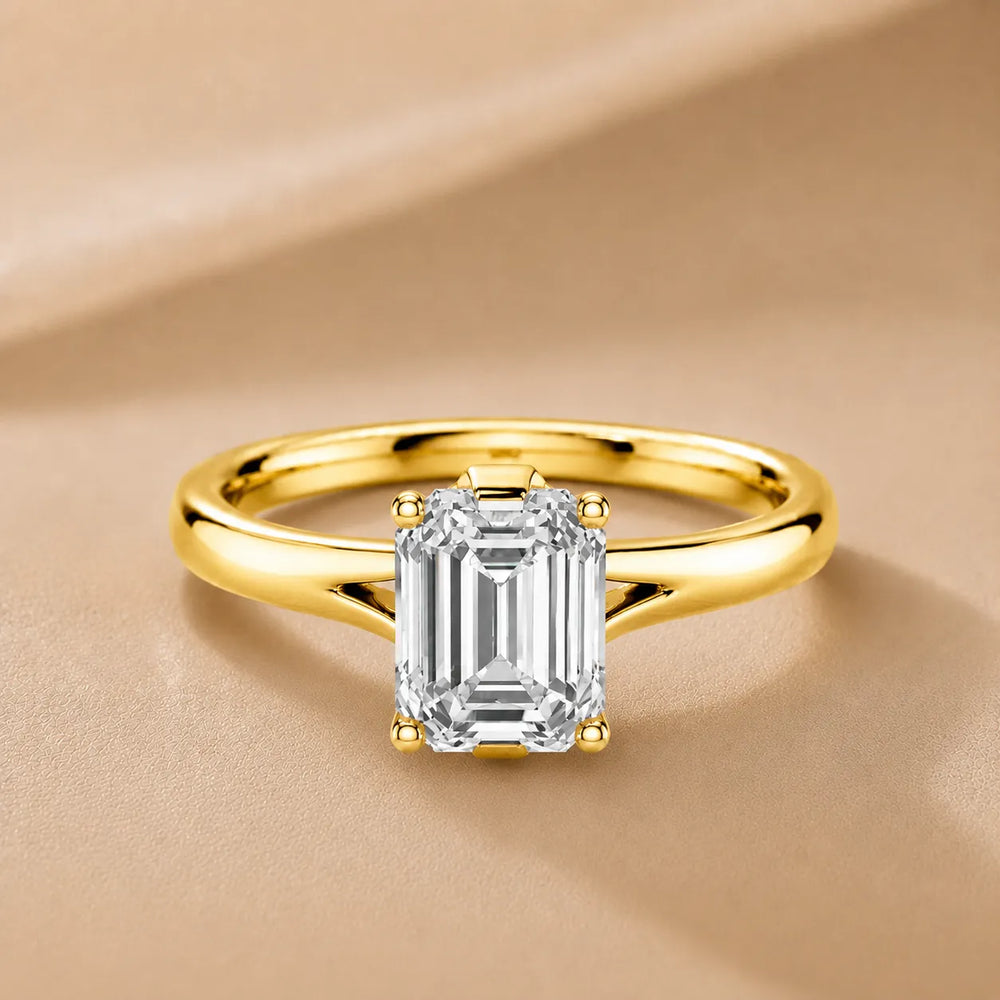 Contemporary Solitaire Engagement Ring