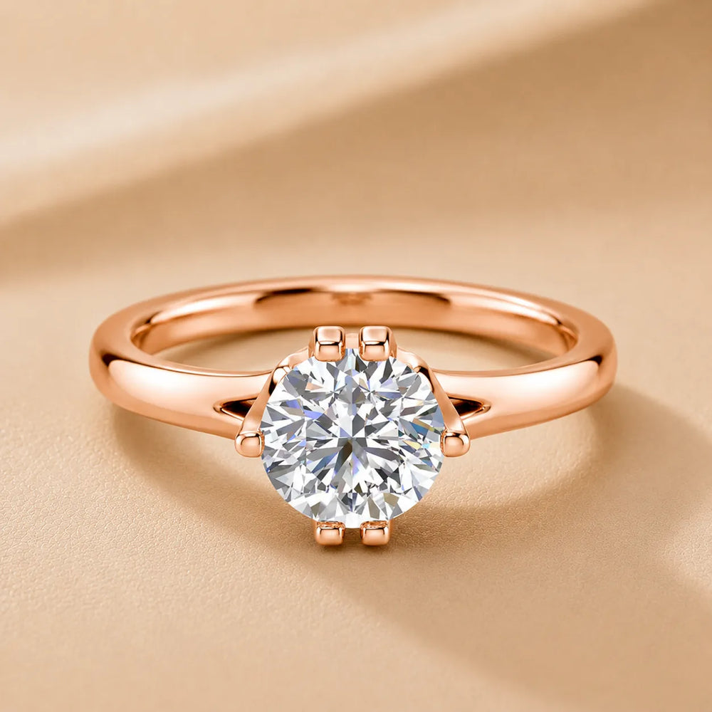Contemporary Solitaire Engagement Ring