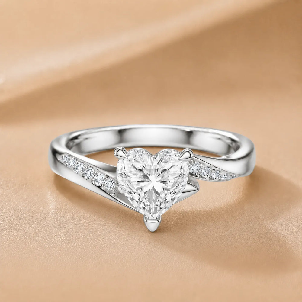 Princess-Cut Diamond Crisscross Ring