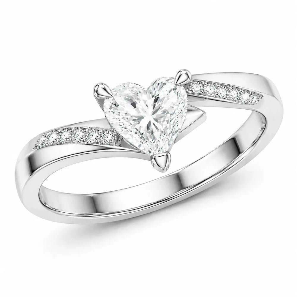 Princess-Cut Diamond Crisscross Ring