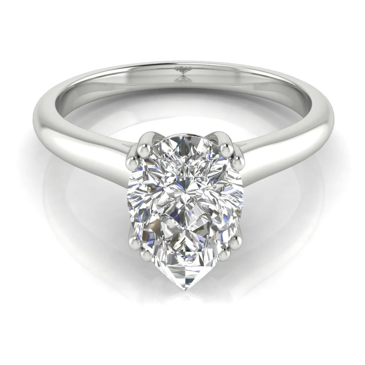 Elegant Solitaire Ring with Refined Prong Setting