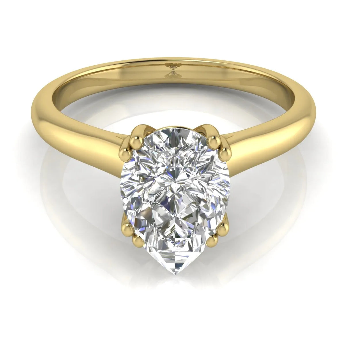 Elegant Solitaire Ring with Refined Prong Setting