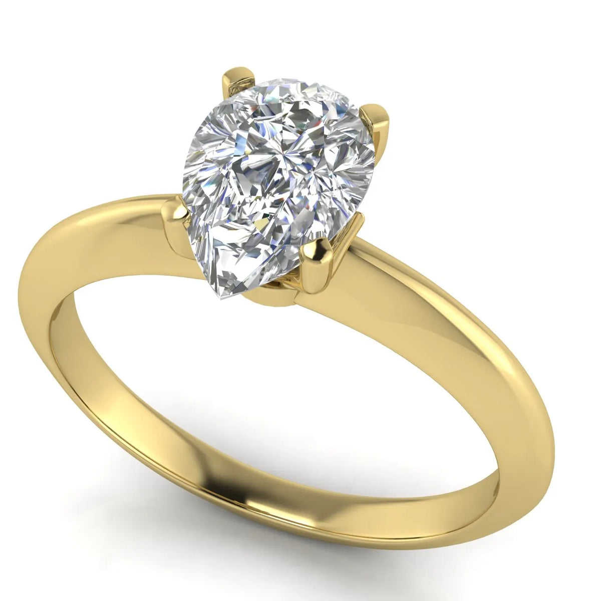 Romantic Solitaire Ring with Elegant Prong Setting