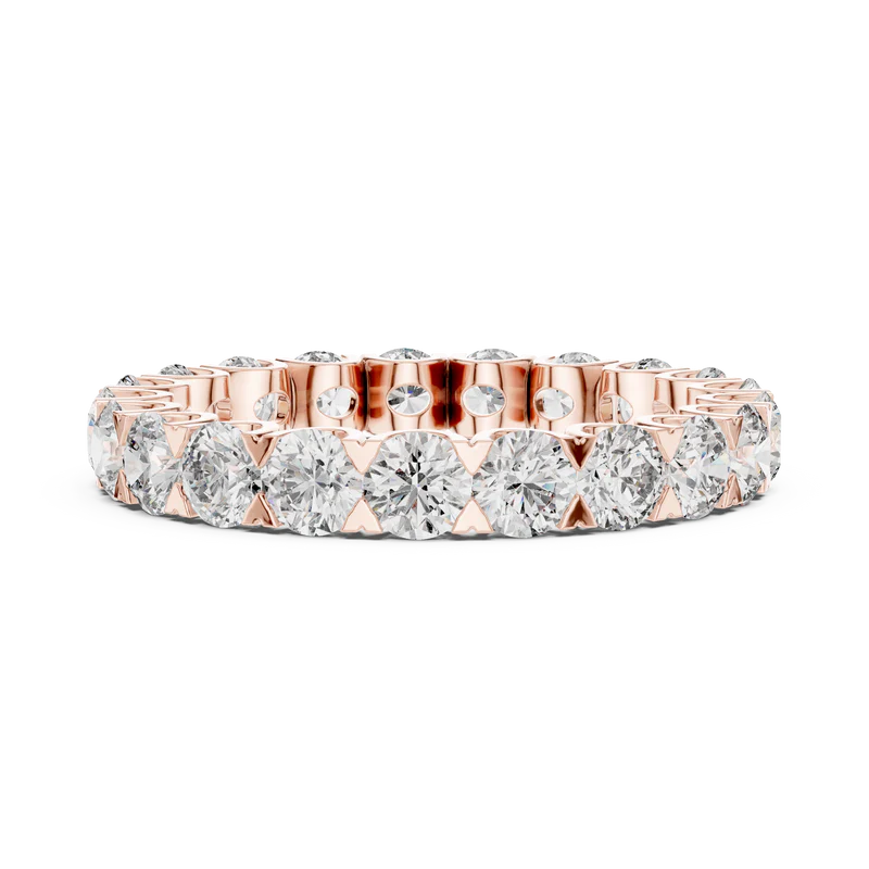 The Infinite Radiance Round Cut Eternity Band