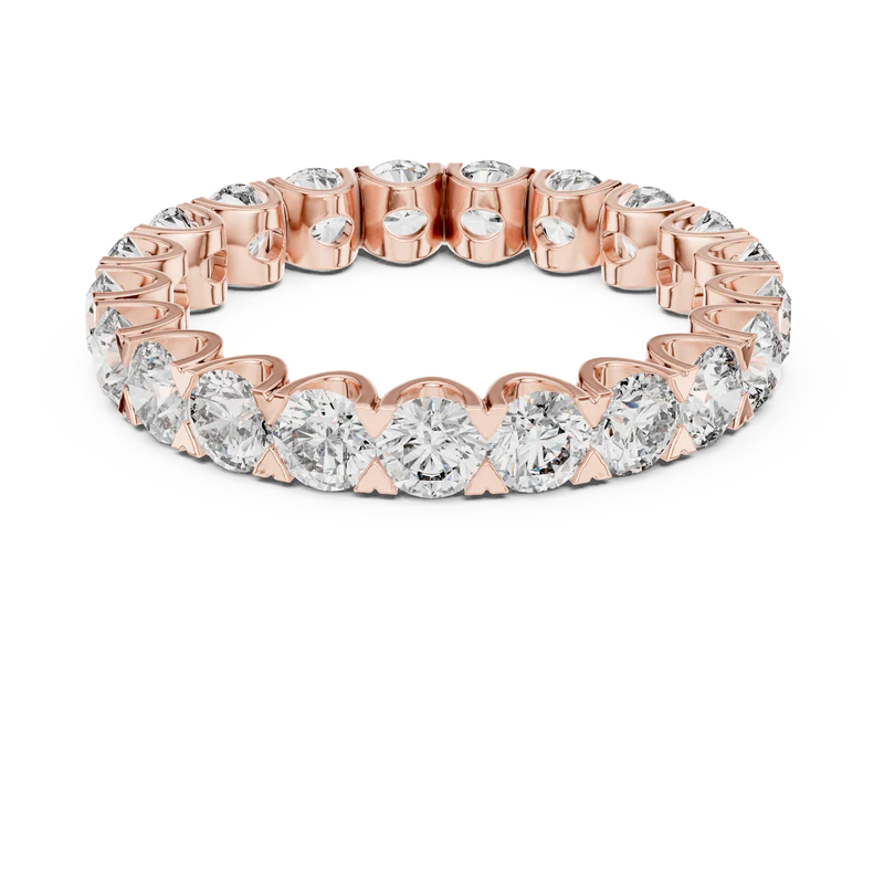 The Infinite Radiance Round Cut Eternity Band