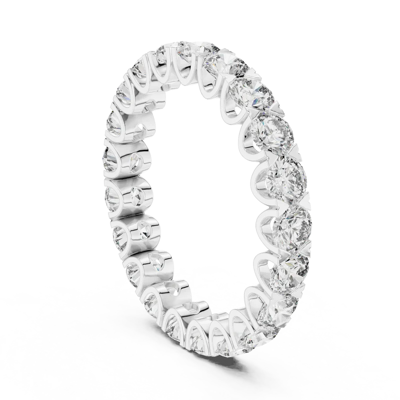 The Infinite Radiance Cut Eternity Band (925 Sterling Silver) (925 Sterling Silver)