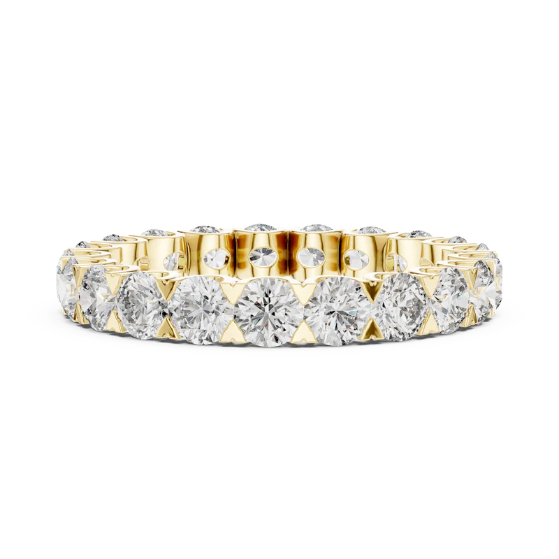 The Infinite Radiance Round Cut Eternity Band