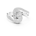 Oval Radiance Twist Engagement Ring - Seraphine Jewels