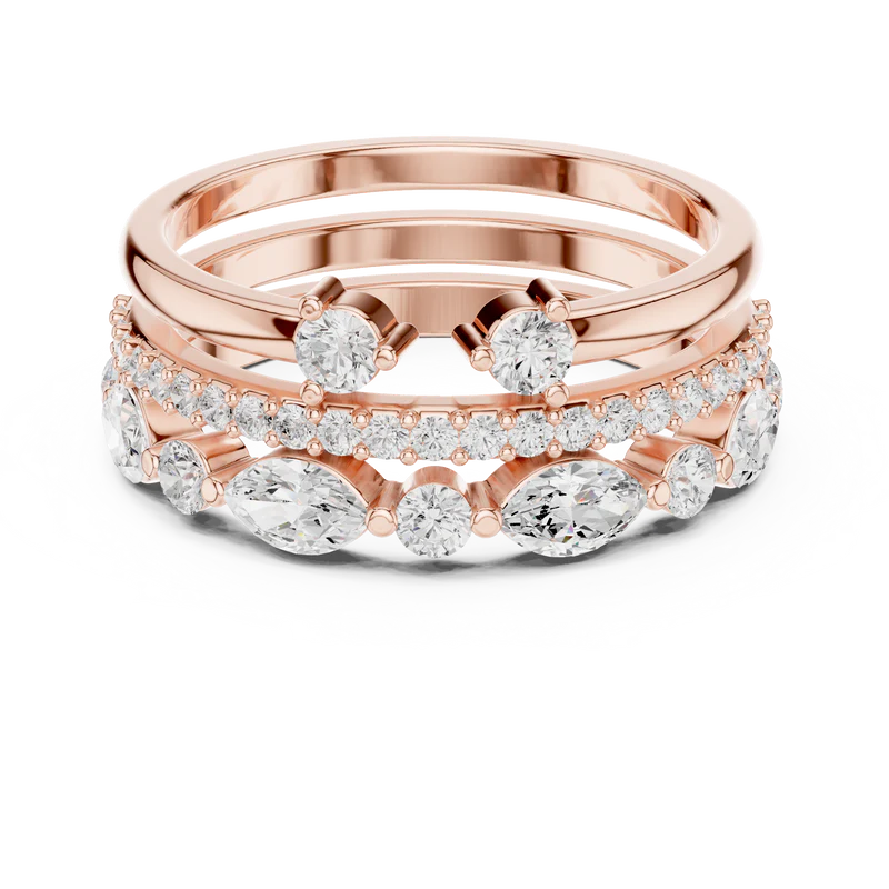 Radiant Harmony Multi-Shape Ring