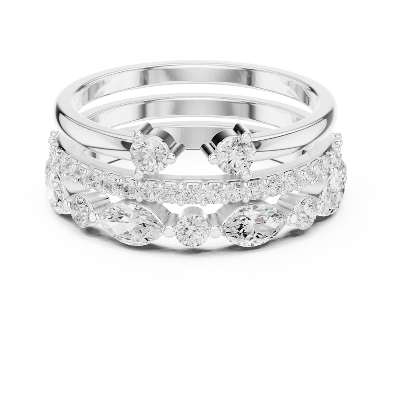 Radiant Harmony Multi-Shape Ring – Round (925 Sterling Silver)