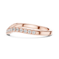 V-Curve Diamond Elegance Ring