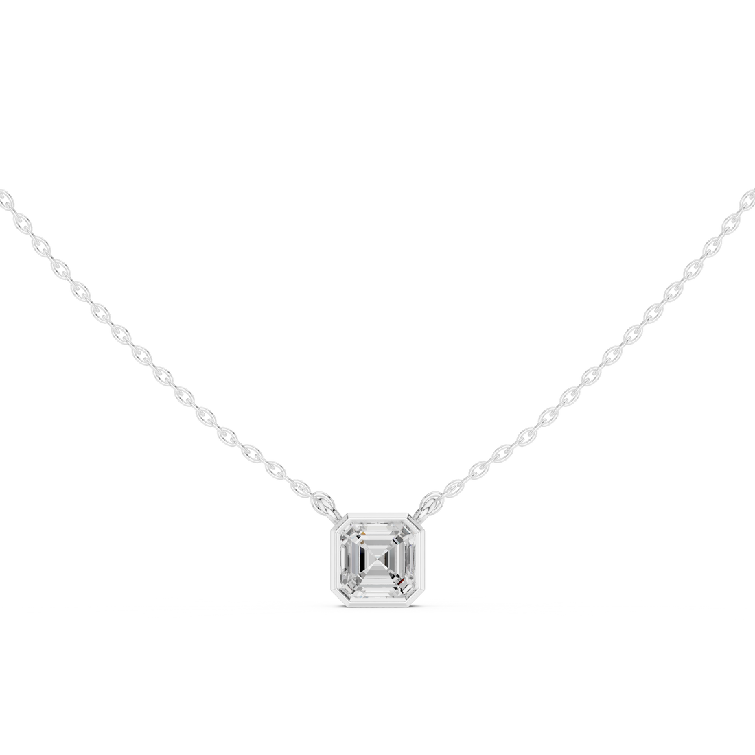 Royal Solitaire Pendant with Italian Chain
