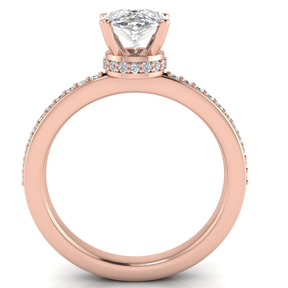 Delicate Pavé Accent Engagement Ring