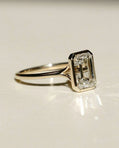 Bezel Set 2.60 Ct Emerald Cut Lab Grown Diamond Engagement Ring | IGI Certified