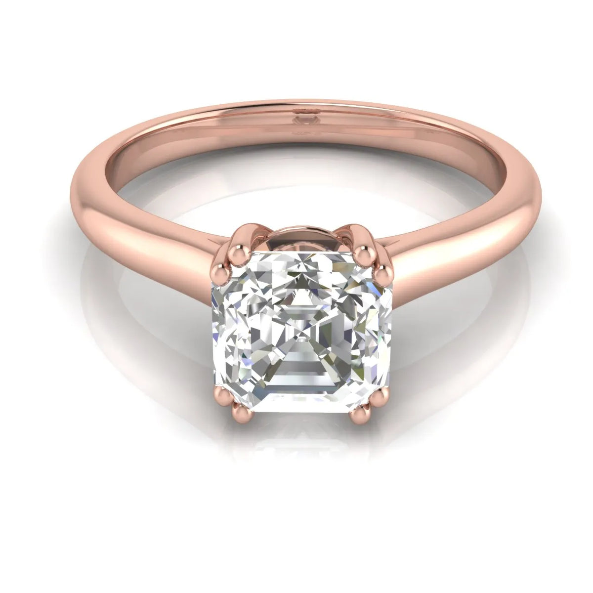 Elegant Solitaire Ring with Refined Prong Setting