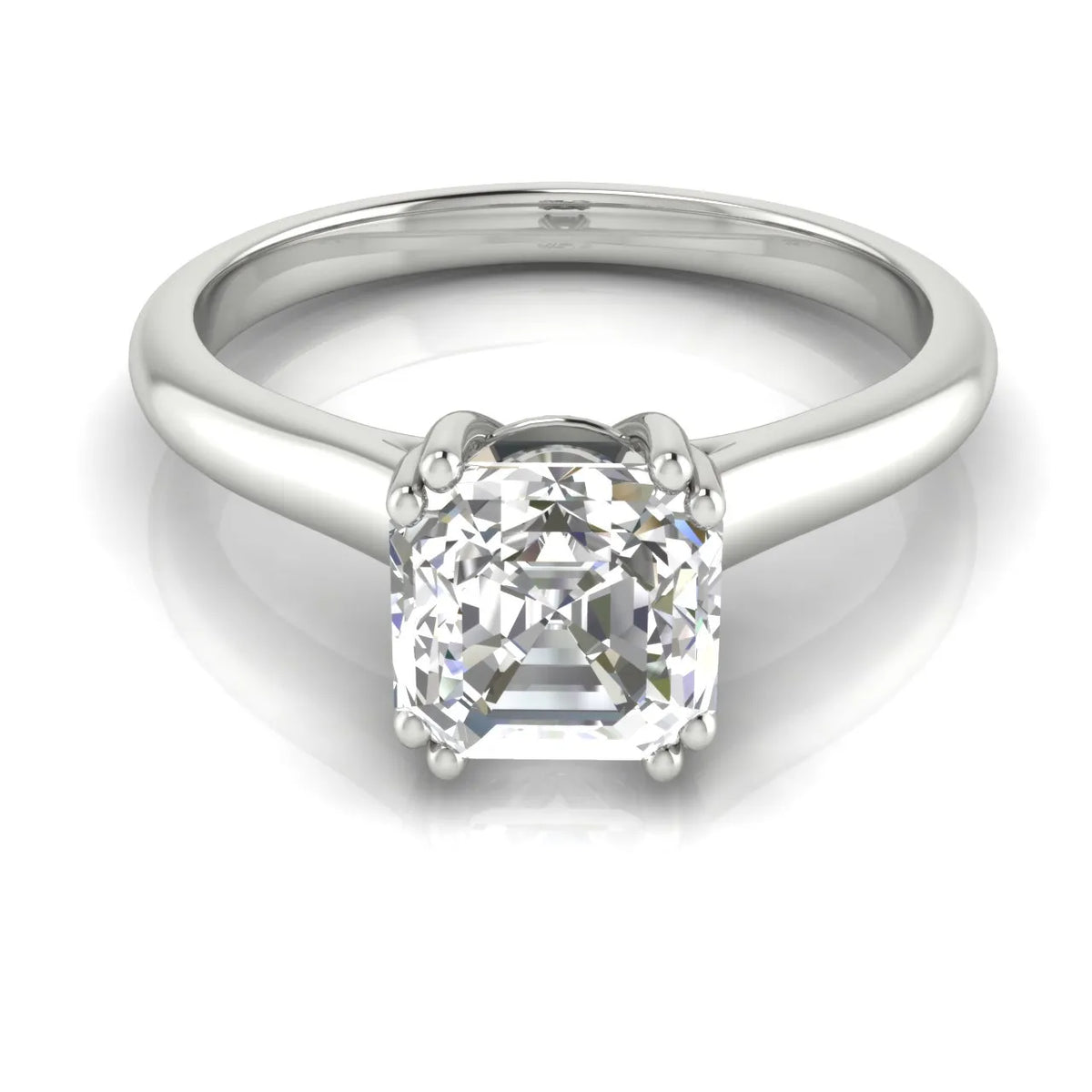 Elegant Solitaire Ring with Refined Prong Setting
