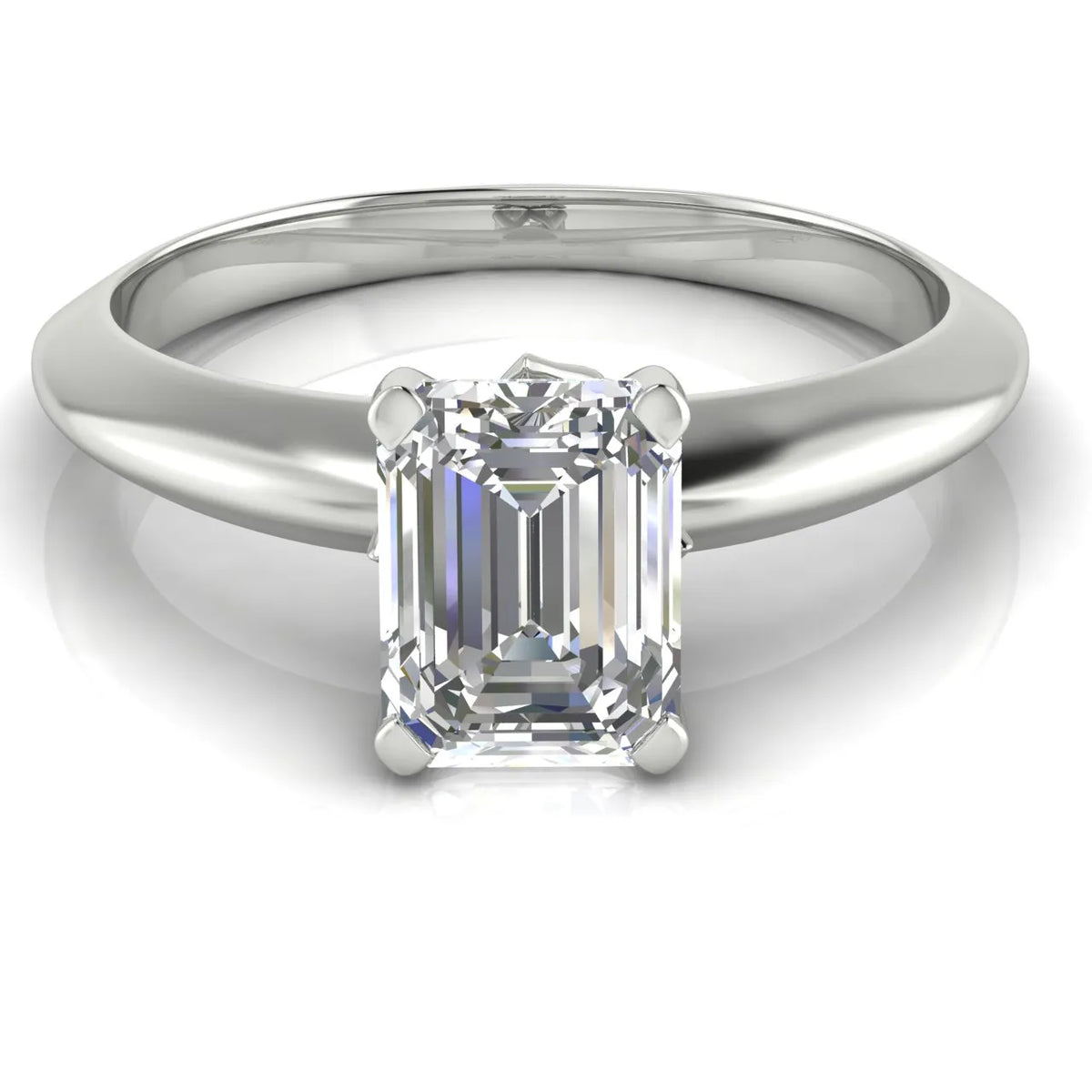 Romantic Solitaire Ring with Elegant Prong Setting