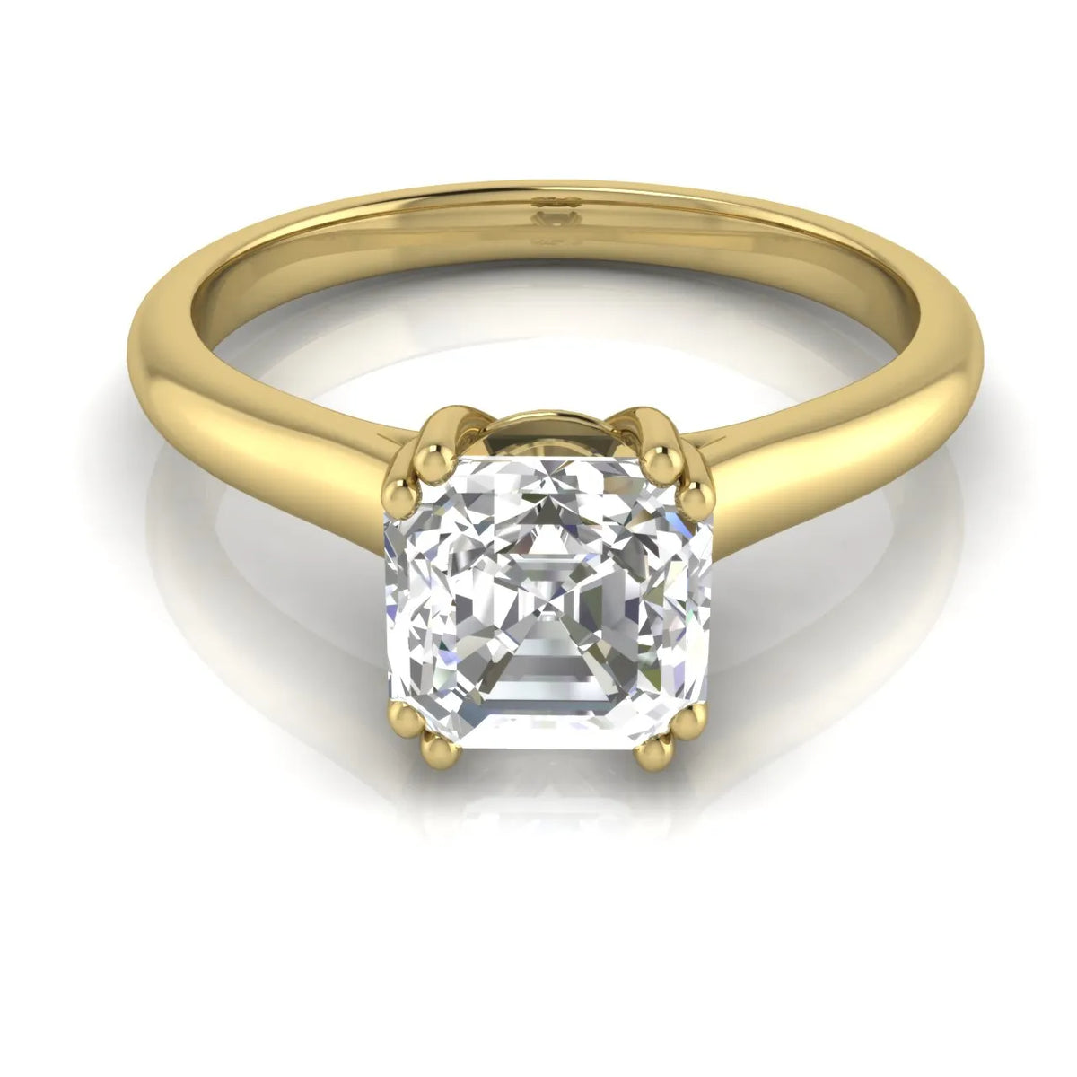 Elegant Solitaire Ring with Refined Prong Setting