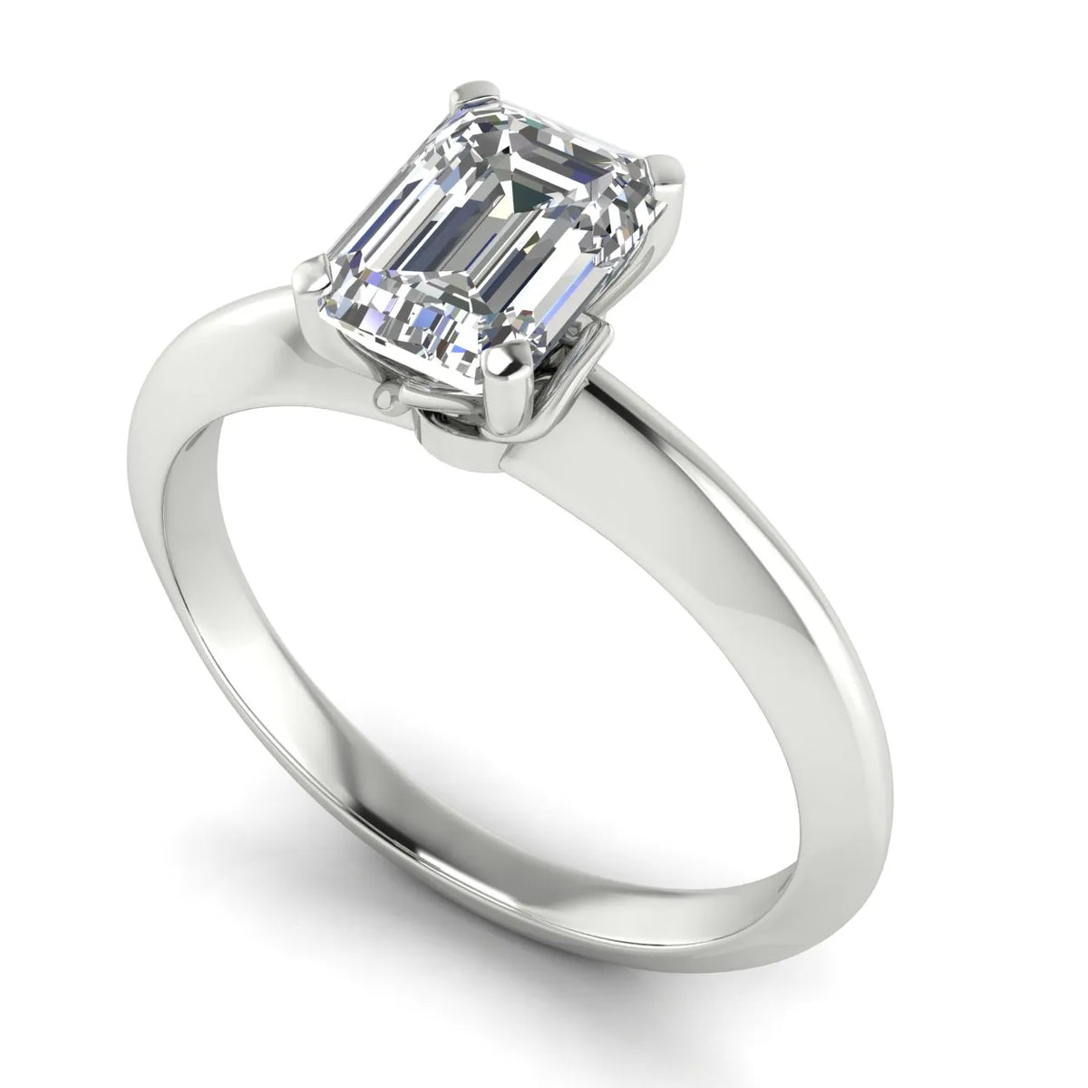 Romantic Solitaire Ring with Elegant Prong Setting