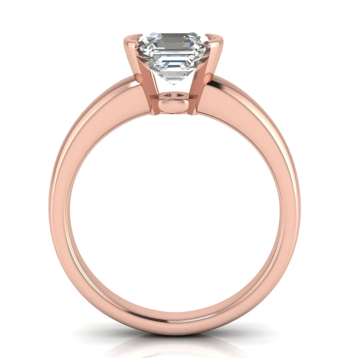 Modern Bezel-Inspired Solitaire Engagement Ring