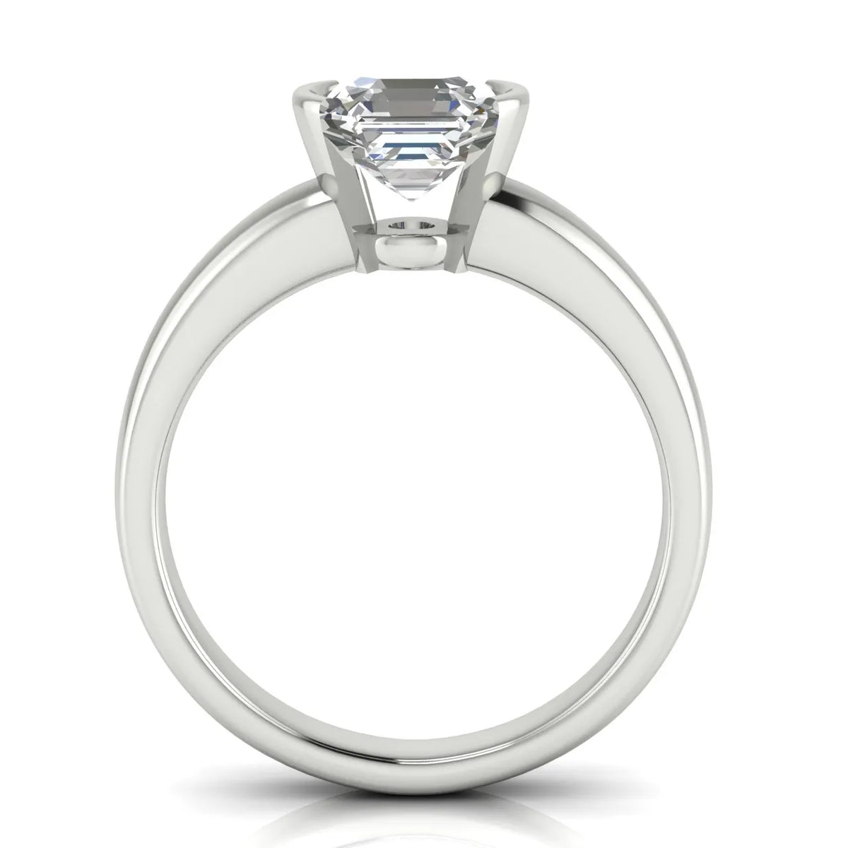 Modern Bezel-Inspired Solitaire Engagement Ring