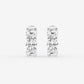 3 ctw Round Lab Grown Diamond Huggie Hoop Earrings