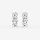 3 ctw Round Lab Grown Diamond Huggie Hoop Earrings