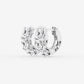 3 ctw Round Lab Grown Diamond Huggie Hoop Earrings