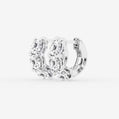 3 ctw Round Lab Grown Diamond Huggie Hoop Earrings
