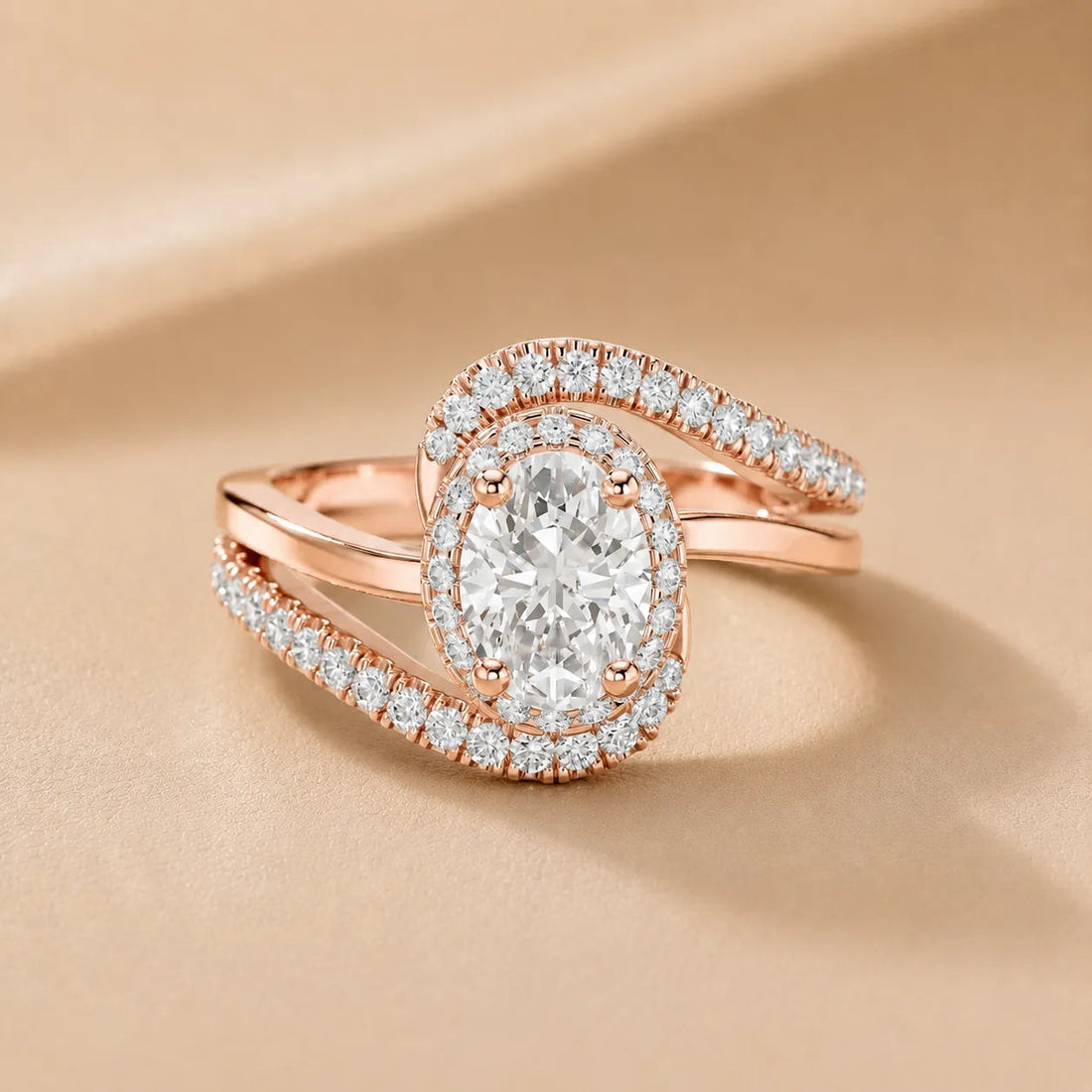 Eden Bypass Diamond Engagement Ring – Radiant (14K Yellow Gold)