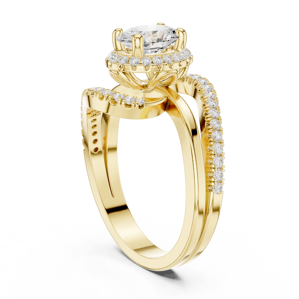 Eden Bypass Oval Diamond Engagement Ring