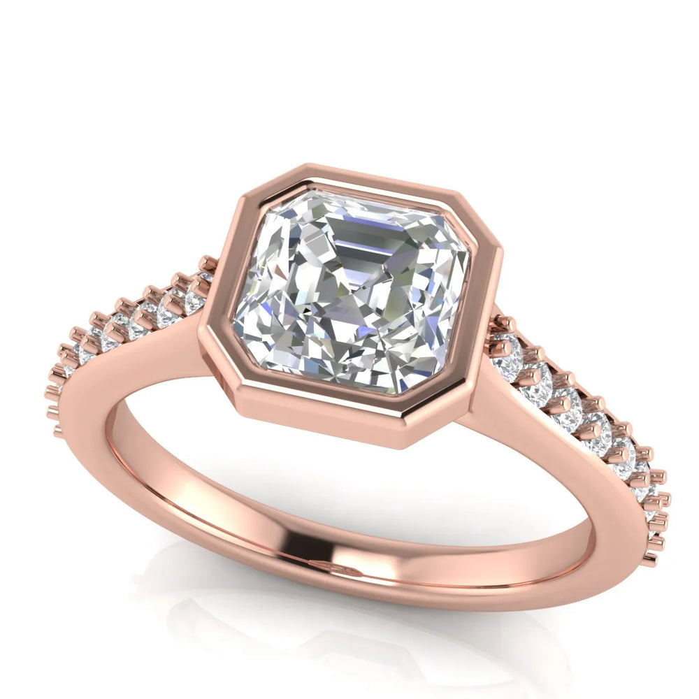 Elegant Bezel-Set Accent Ring