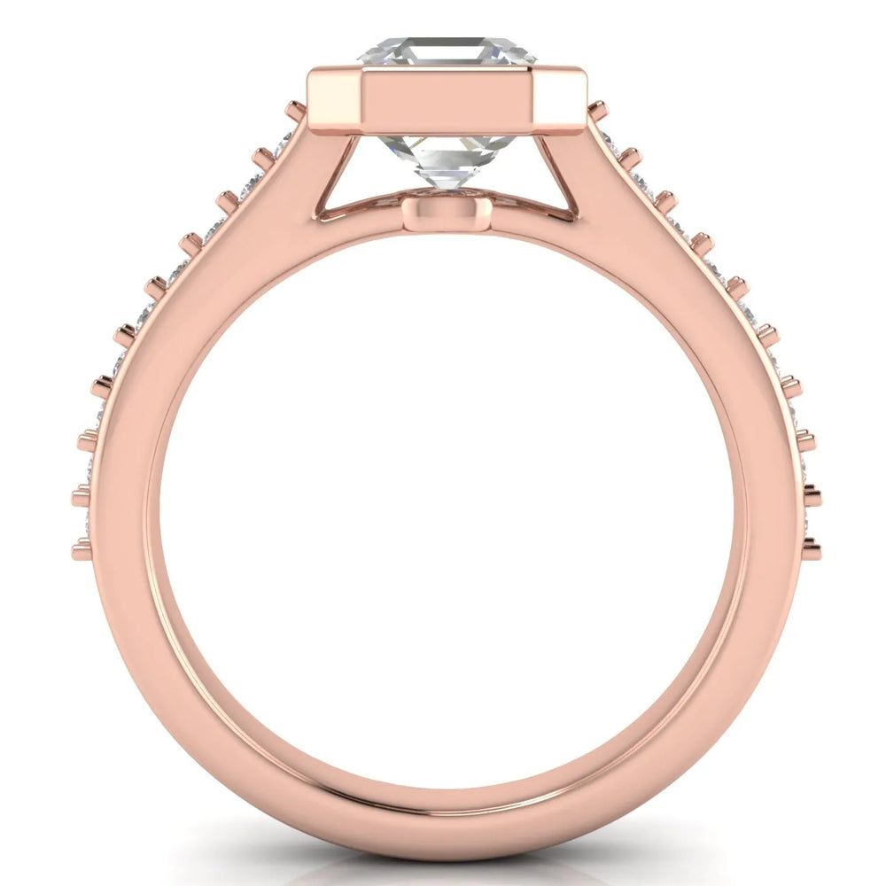 Elegant Bezel-Set Accent Ring