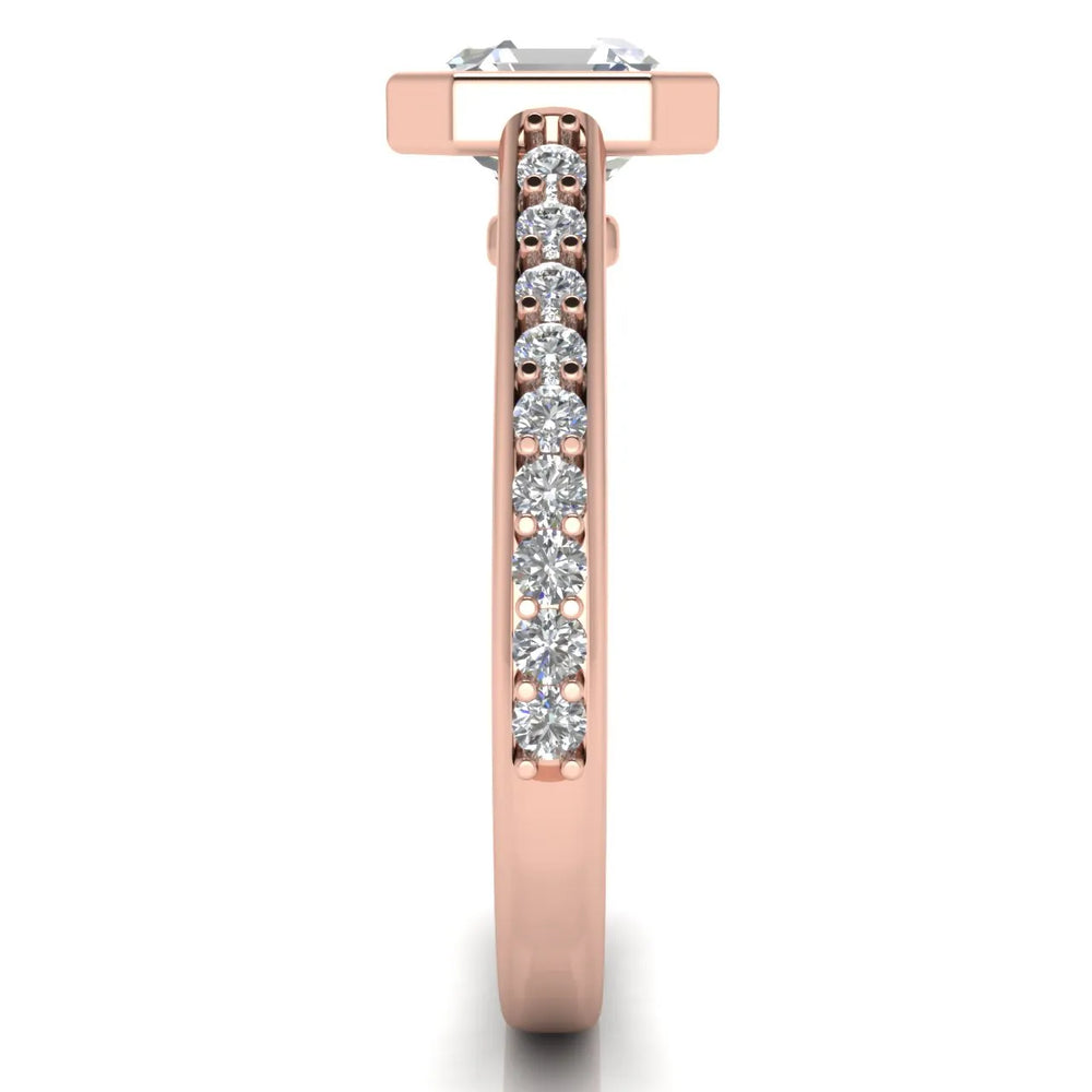 Elegant Bezel-Set Accent Ring