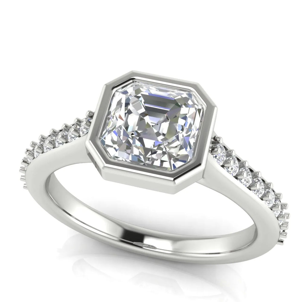 Elegant Bezel-Set Accent Ring