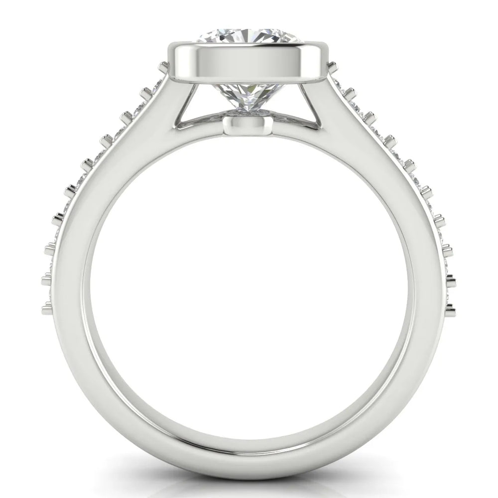 Elegant Bezel-Set Accent Ring