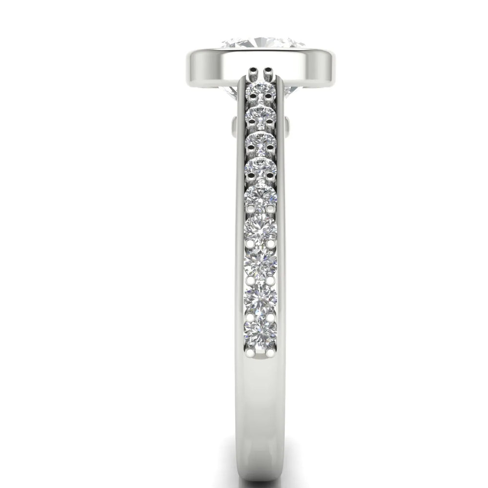 Elegant Bezel-Set Accent Ring