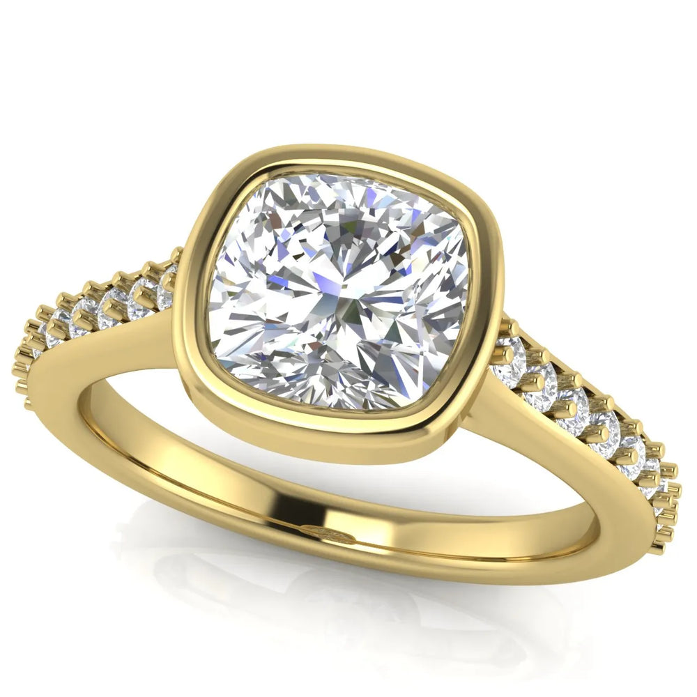 Elegant Bezel-Set Accent Ring