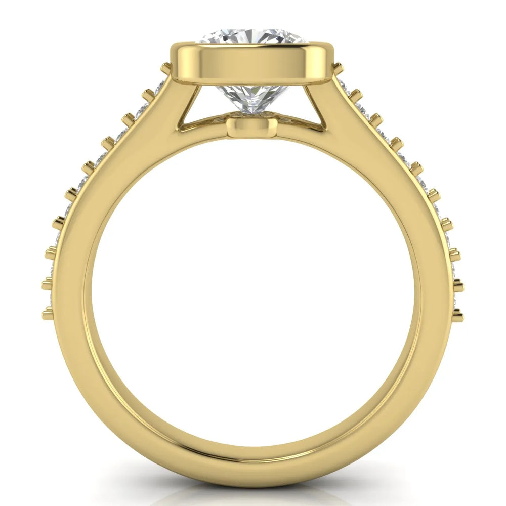 Elegant Bezel-Set Accent Ring