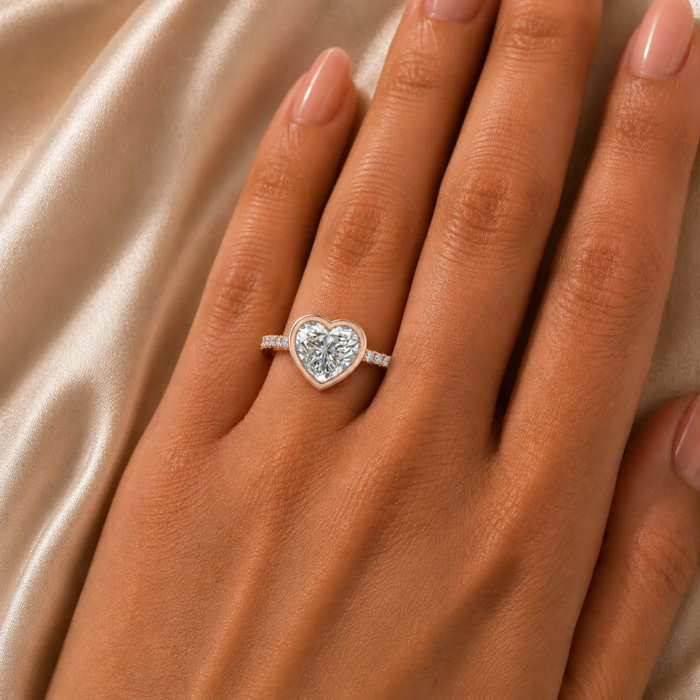 Elegant Bezel-Set Accent Ring